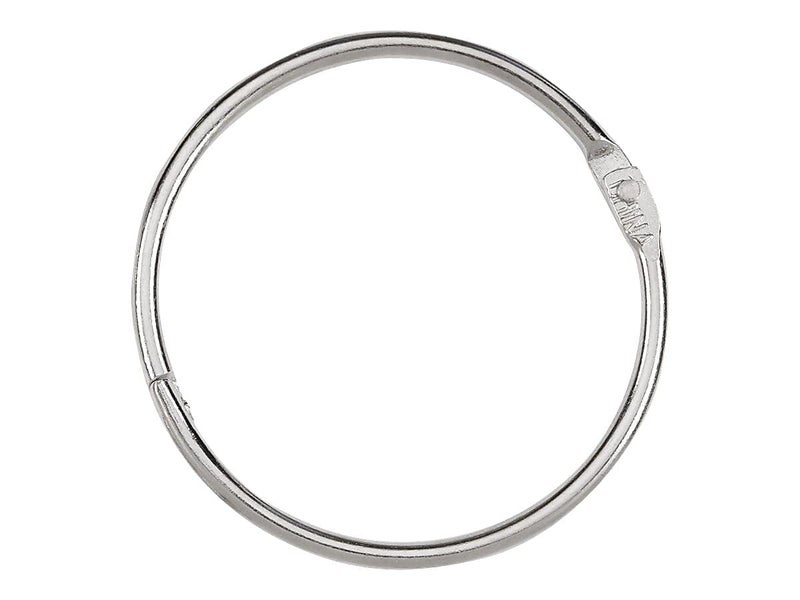 ACCO Brands ACCO Loose Leaf Binder Rings, 2"", Silver, 50 Rings/Box (72205) - Image 3